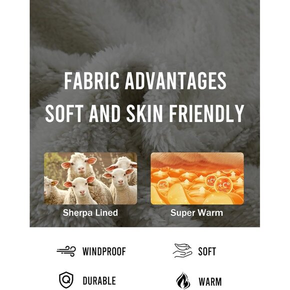 Men'sGreen/KhakiSherpa Lined Button Down Flannel Shirt Jacket Plaid Soft - Picture 6 of 7